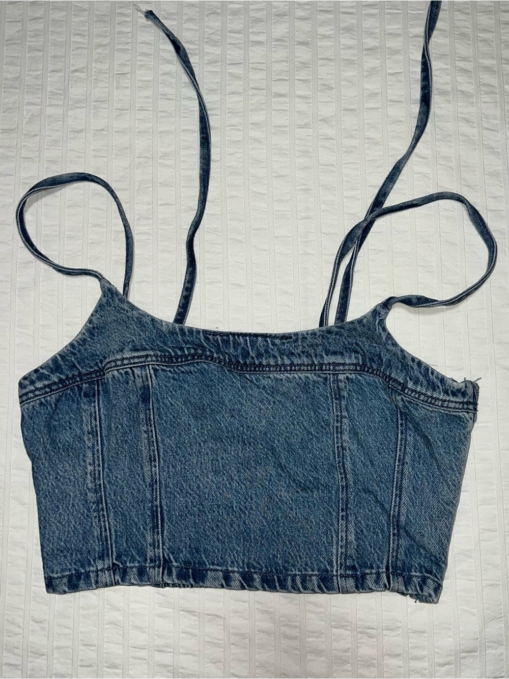 Levi’s denim crop top.